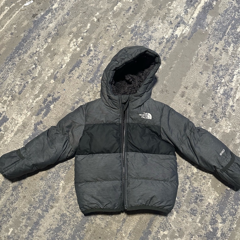 The North Face Charcoal and Black Hooded Jacket